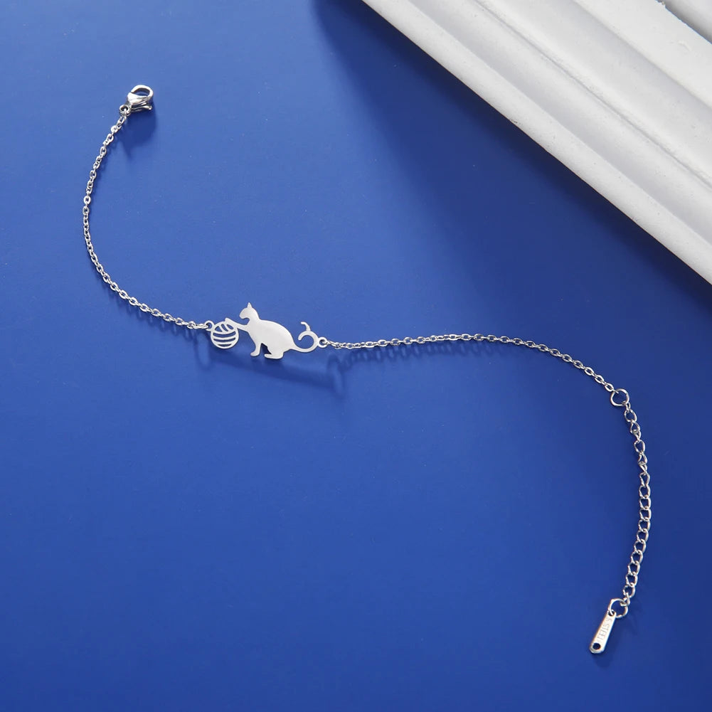 Bransoletka z motywem kota