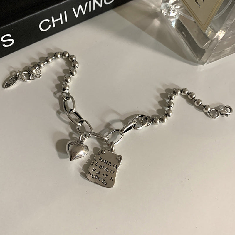 Bransoletka łańcuch z wisiorkiem