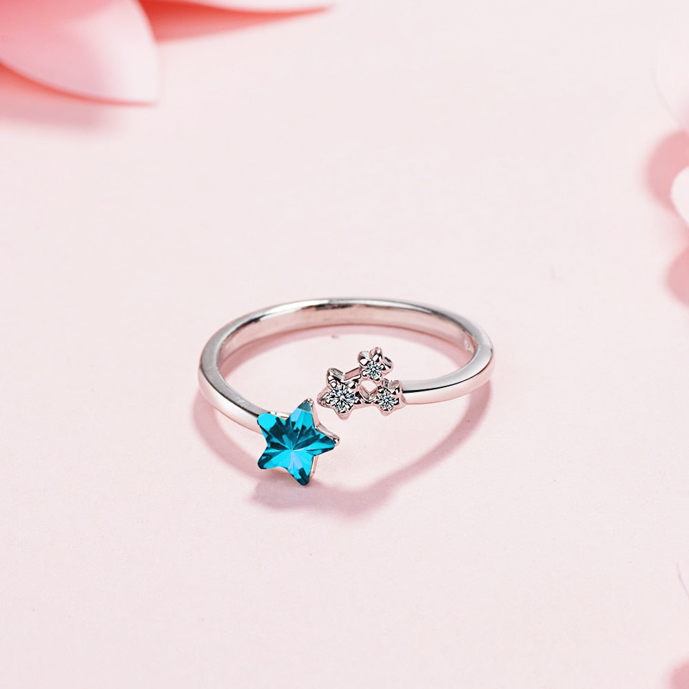 Pierścionek - gwiazdki