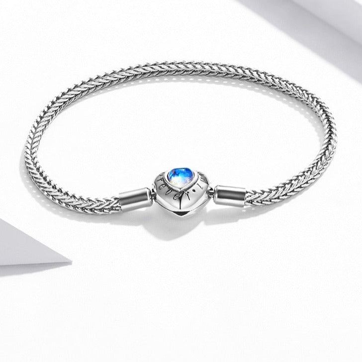 Srebrna bransoletka modułowa - Serduszko