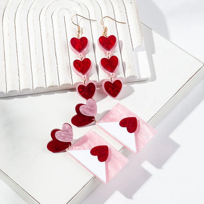 Wiszące kolczyki serca