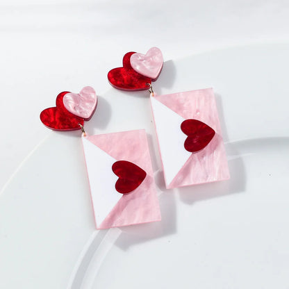 Wiszące kolczyki serca